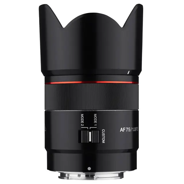 Samyang AF 75mm f/1.8 FE Sony E-Mount Fullformat. Ø58mm 