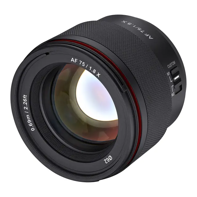 Samyang AF 75mm f/1.8 Fuji X Portrettobjektiv for Fujifilm 
