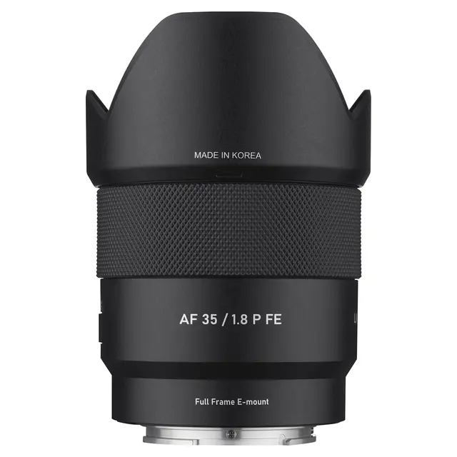 Samyang AF 35mm f/1.8 P FE Sony E-Mount Fullformat. Ø62mm 