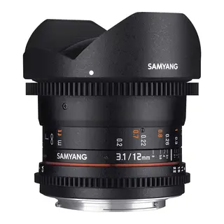 Samyang 12mm T3.1 VDSLR Fuji X Fuji X Mount Fisheye