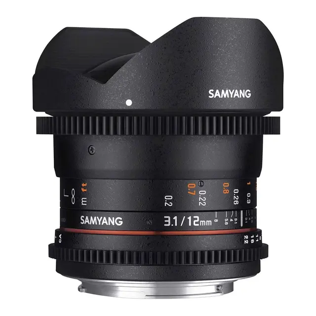 Samyang 12mm T3.1 VDSLR Fuji X Fuji X Mount Fisheye 