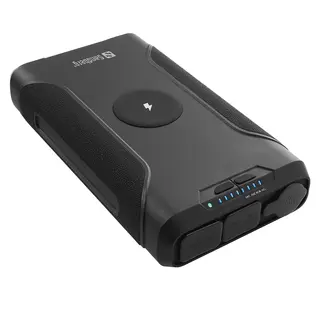 Sandberg Survivor Powerbank 7in1 PD 72000 mAh 2x USB-C, Lykt R&#248;d/Hvitt lys