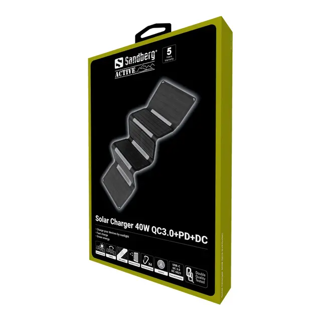 Sandberg Solar Charger 40W QC3.0 PD DC 