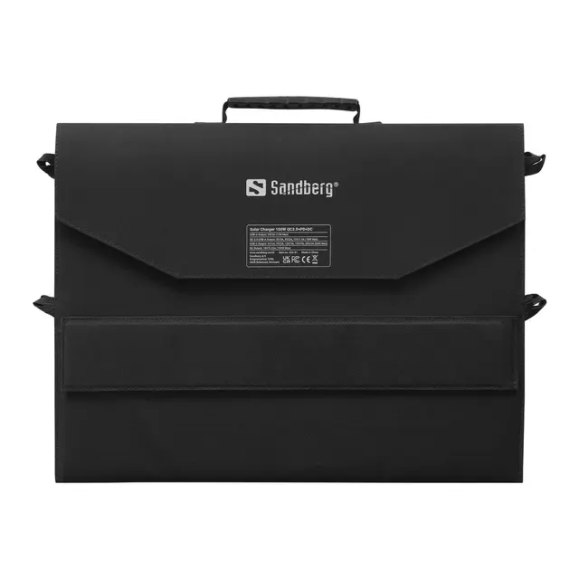 Sandberg Solar Charger 100W QC3.0+PD+DC Solcelle lader for PC, Powerbank m.m. 