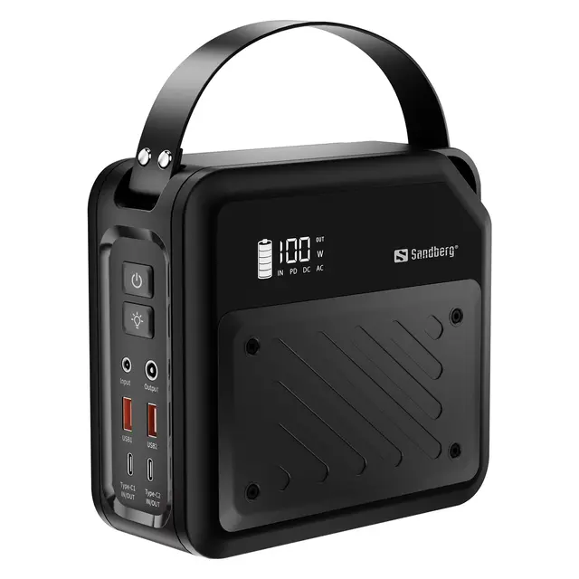 Sandberg DC Power Station 72000 Mobil batteristasjon, 72000 mAh 100W PD 
