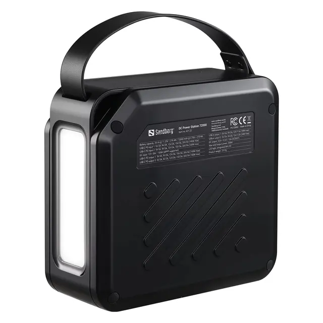 Sandberg DC Power Station 72000 Mobil batteristasjon, 72000 mAh 100W PD 