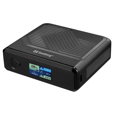 Sandberg Travel Powerbank 20000 PD100W Håndbagasje vennlig, Trådløs lading