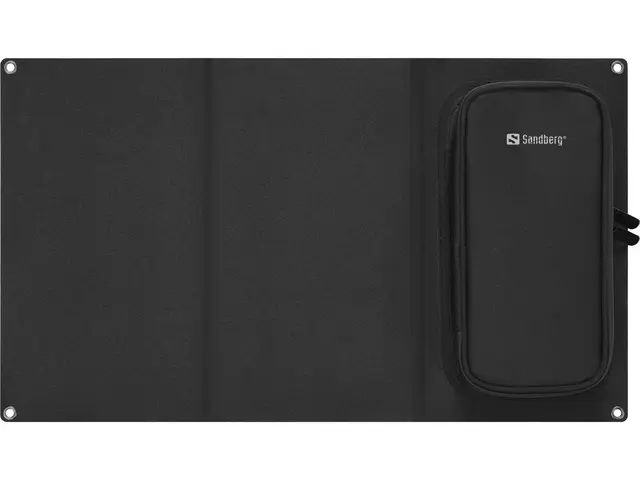 Sandberg SolarPanel 22W Powerbank 10000 Solcellelader m/ Powerbank. PD 20W utgan 
