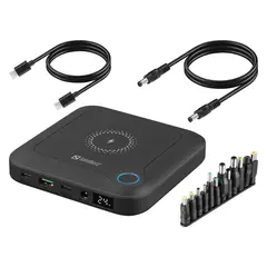 Sandberg All-in1 Laptop Powerbank 25000 Håndbagasje vennlig, 15W Trådløs lader