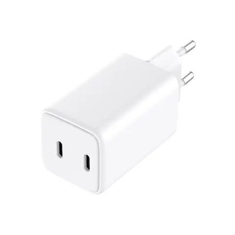Sandberg USB-C Charger Dual PD65W EU PD-strømforsyning Max 65W 2X USB-C