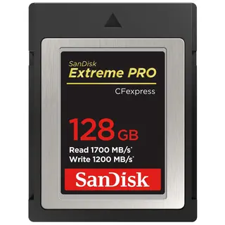 Sandisk 128GB CFexpress B Extreme PRO 128GB  R1700MB/s W 1200MB/s