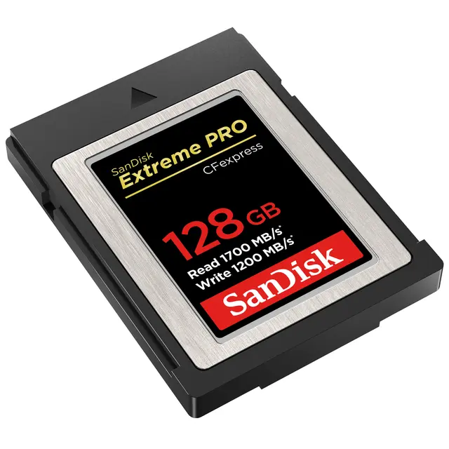 RETUR Sandisk 128GB CFexpress B Extreme 128GB  R1700MB/s W 1200MB/s Pro 