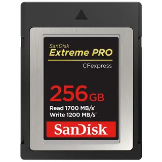 Sandisk 256GB CFexpress B Extreme PRO 256GB  R1700MB/s W 1200MB/s
