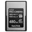 Sandisk 480GB CFexpress Type A ProCinema 480GB. R1800MB/s W 1650MB/s