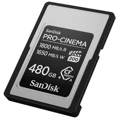 Sandisk 480GB CFexpress Type A ProCinema 480GB. R1800MB/s W 1650MB/s
