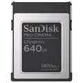 Sandisk 640GB CFexpress Type B ProCinema Type B, Max Read 1700 - Write 1400 MB/s