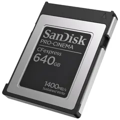 Sandisk 640GB CFexpress Type B ProCinema 640GB. R1700MB/s W 1400MB/s