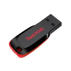 Sandisk USB-Minne 2.0 Cruzer Blade 128GB Sort minnepinne.