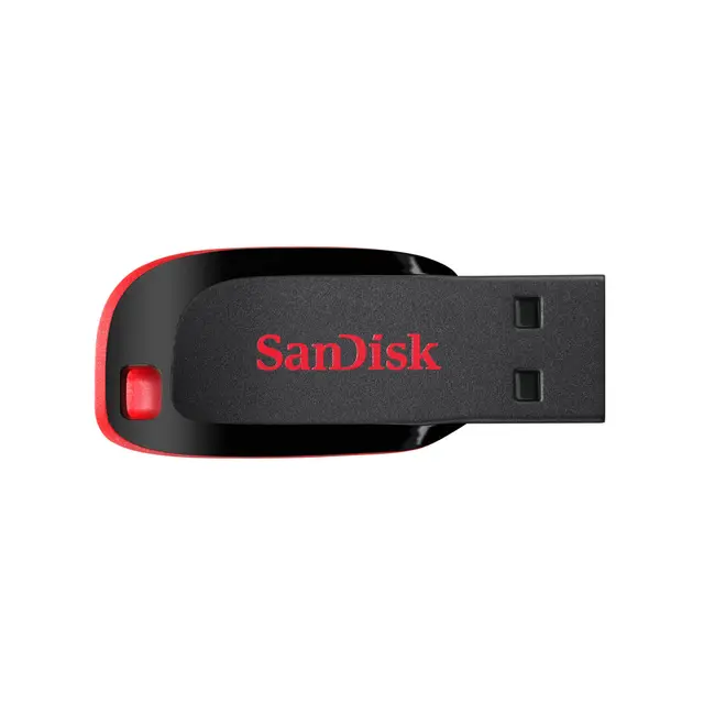 Sandisk USB-Minne 2.0 Cruzer Blade 128GB Sort minnepinne. 