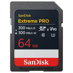 Sandisk SDXC Extreme Pro 64GB V90 64GB. 300MB/s UHS-II