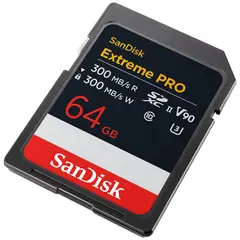 Sandisk SDXC Extreme Pro 64GB V90 64GB. 300MB/s UHS-II