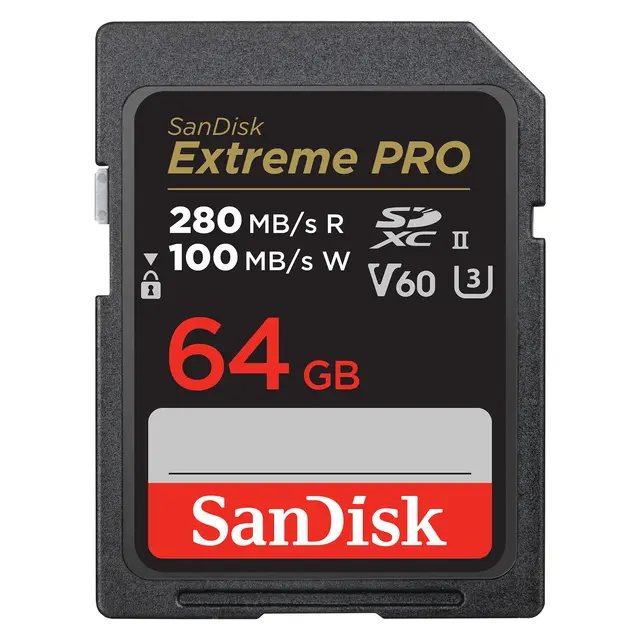 Sandisk SDXC Extreme Pro 64GB V60 C10 UHS-II 