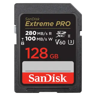 Sandisk SDXC Extreme Pro 128GB V60 C10 UHS-II