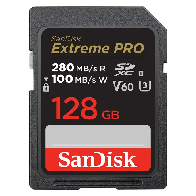 Sandisk SDXC Extreme Pro 128GB V60 C10 UHS-II 