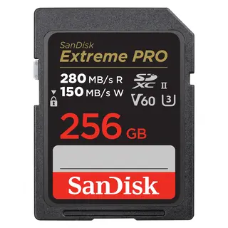 Sandisk SDXC Extreme Pro 256GB V60 C10 UHS-II