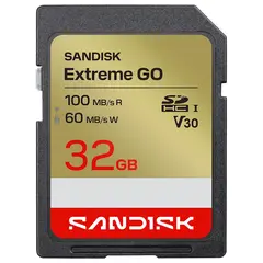 Sandisk SDXC Extreme GO 32GB V30 32GB. 100/60MB/s C10 UHS-I U3