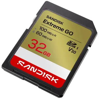 Sandisk SDXC Extreme GO 32GB V30 32GB. 100/60MB/s C10 UHS-I U3