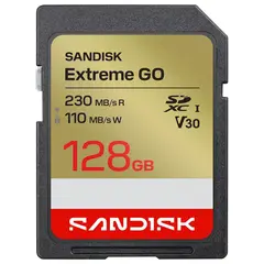 Sandisk SDXC Extreme GO 128GB V30 128GB. 230/110MB/s C10 UHS-I U3