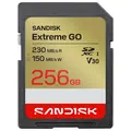 Sandisk SDXC Extreme GO 256GB V30 256GB. 230/150MB/s C10 UHS-I U3