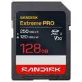 Sandisk SDXC Extreme Pro 128GB V30 128GB. 250/120MB/s C10 UHS U3 RPD2