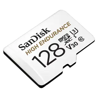 Sandisk High Endurance MicroSDXC 128GB 128GB 100:R 40M:W B/s. V30. U3. UHS-I