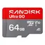 Sandisk microSDXC Ultra GO 64GB 64GB. 140MB/s. A1 C10 V10 UHS-I
