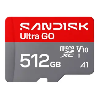 Sandisk microSDXC Ultra GO 512GB 512GB. 190MB/s. A1 C10 V10 UHS-I