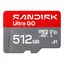 Sandisk microSDXC Ultra GO 512GB 512GB. 190MB/s. A1 C10 V10 UHS-I