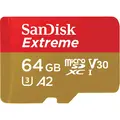 Sandisk MicroSDXC Extreme 64GB Adapter 170MB/s A2 C10 V30