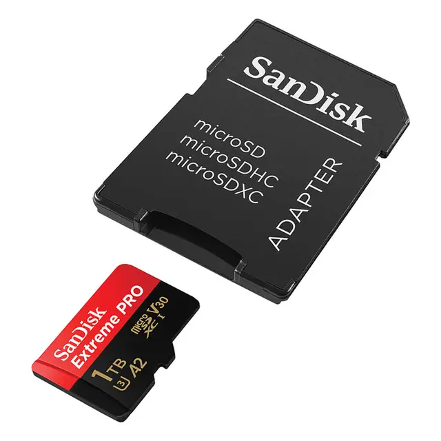 Sandisk MicroSDXC Extreme Pro 1TB 200MB/s A2 C10 V30 UHS-I m/adapter 