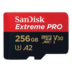 RETUR Sandisk MicroSDXC Extreme Pro 256 200MB/s A2 C10 V30 UHS-I m/adapter