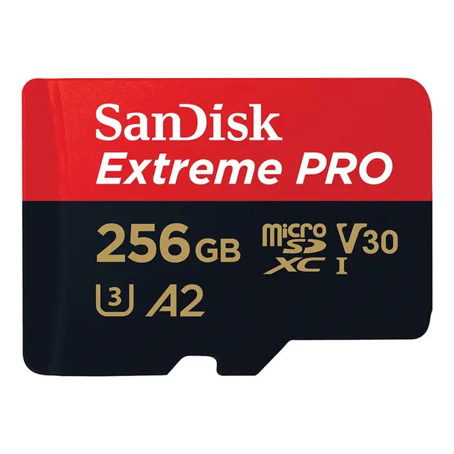 Sandisk MicroSDXC Extreme Pro 256GB 200MB/s A2 C10 V30 UHS-I m/adapter 