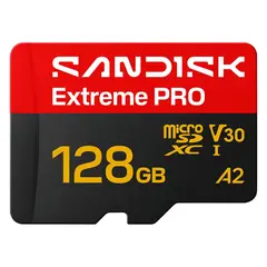 Sandisk microSDXC Extreme Pro 128GB 128GB. R250/W120. A1 C10 V30 UHS-I