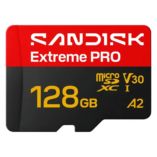 Sandisk microSDXC Extreme Pro 128GB 128GB. R250/W120. C10 V30 UHS-I 