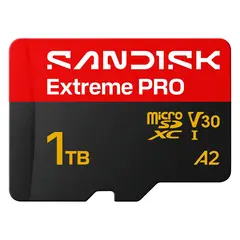 Sandisk microSDXC Extreme Pro 1TB 1TB. R250/W170. C10 V30 UHS-I
