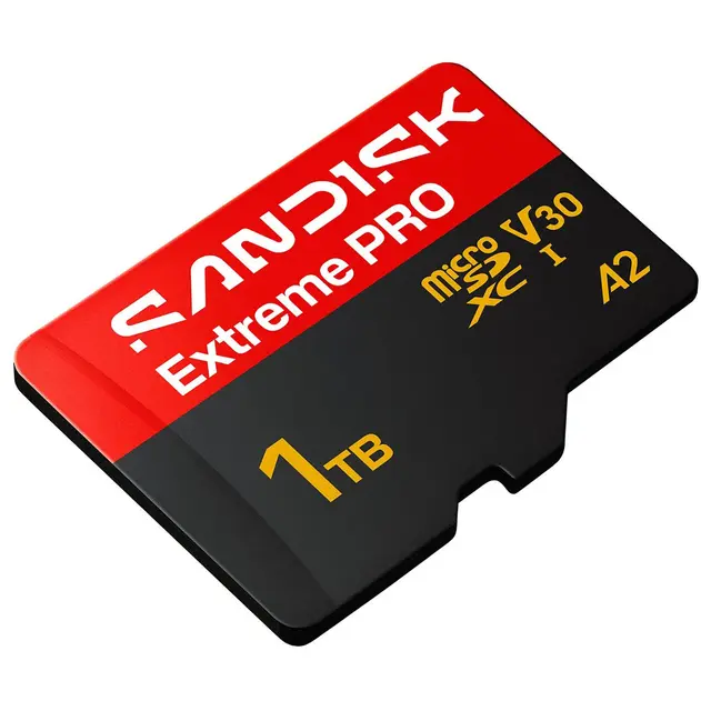 Sandisk microSDXC Extreme Pro 1TB 1TB. R250/W170. C10 V30 UHS-I 
