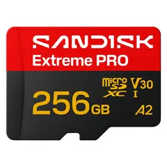 Sandisk microSDXC Extreme Pro 256GB 256GB. R250/W170. C10 V30 UHS-I