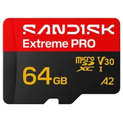 Sandisk microSDXC Extreme Pro 64GB 64GB. R250/W120. C10 V30 UHS-I
