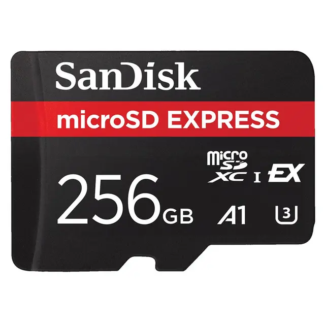 Sandisk MicroSDXC Express 256GB 256GB. R880/W480. U3 A1 C10 UHS-I 