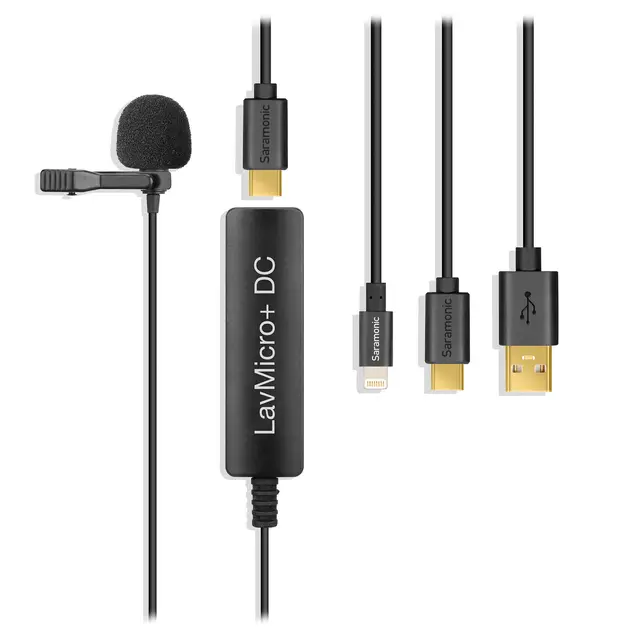 Saramonic LavMicro+DC Lavalier Mic Myggmikrofon til mobil 